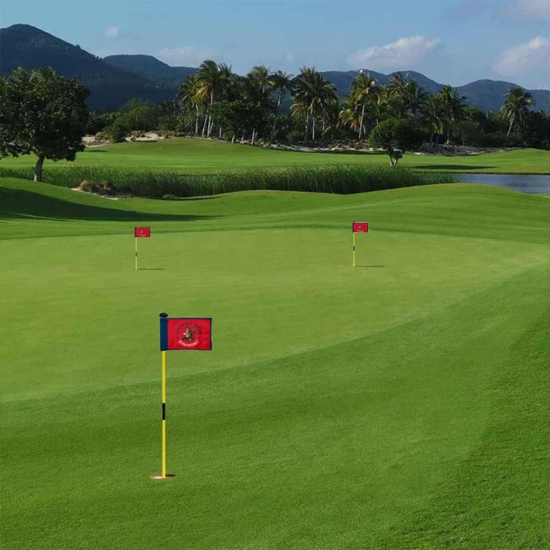 2BUT Oakmont Country Club Golf Pin PGA Flag Practic Putting Green Golf Flag For Backyard Garden Double-Sewn 600D Nylon Miniature Pin Flag Regulation Tube Flag(D 8"X6") - Image 5